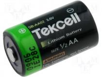 Lithium battery 3,6V dia14,3x24,6 1200mAh 1/2AA TEKCELL