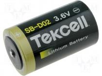 Lithium battery 3,6V dia34x61 19000mAh D TEKCELL