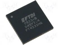 IC interface USB-4 x UART, 2 x MPSSE High Speed QFN64