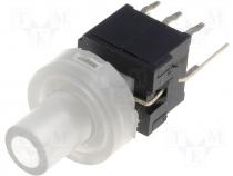 Switch microswitch bistable DC load:0.1A/30V LED THT