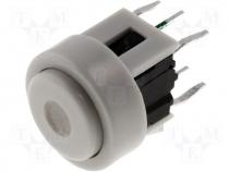Switch microswitch monostable DC load:0.5A/12V LED THT