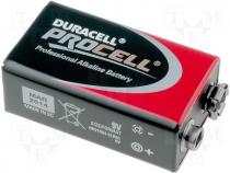 Alkaline battery 9V 6LR61 DURACELL PROCELL