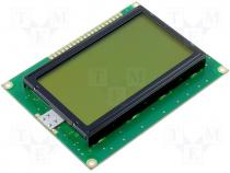 Display LCD graphical 128x64 green 93x70x13.6mm