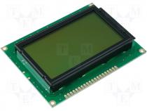 Display LCD graphical 128x64 green 93x70x13.6mm