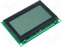 Display LCD graphical 128x64 green 75x52.7x8.9mm
