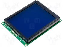 Display LCD graphical 160x128 blue 129x102x16.5mm