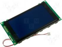 Display LCD graphical 240x128 blue 170x103.5x14mm