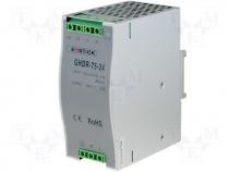 Pwr sup.unit pulse, 76.8W, 24VDC, 3.2A, 85÷264VAC, 120÷370VDC