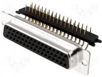 Connector D Sub female PIN 50 THT