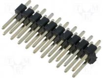 Pin header pin strips male PIN 20 straight 2.54mm THT 2x10