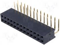 Socket pin strips female PIN 26 angled 2.54mm THT 2x13 3A