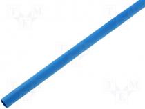 Heat shrink sleeve 2 1 4.8mm L 1m blue polyolefine