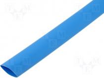 Heat shrink sleeve 2 1 12.7mm L 1m blue polyolefine