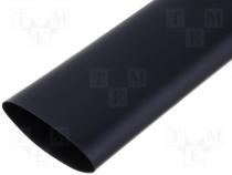 Heat shrink sleeve 2 1 38.1mm L 1m black polyolefine