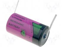 Battery lithium (LTC) C 3.6V Leads soldering lugs Ø26.2x50mm