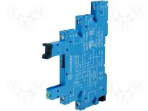 Relays accessories socket Mounting DIN Leads screw terminals