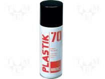 Protective coating, transparent, spray, 200ml, PLASTIK 70