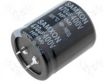 Capacitor electrolytic THT 470uF 400V O35x40mm 20% 2000h