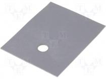 Thermally conductive pad silicone SOT93/TOP3 0.4K/W L 24mm