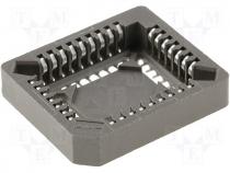Socket PLCC PIN 32 SMD phosphor bronze 1A low profile