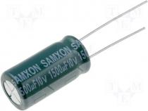 Capacitor electrolytic low impedance THT 1500uF 10V Ø10x20mm