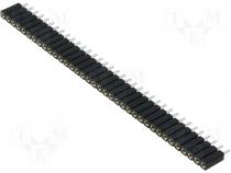 Socket pin strips female PIN 36 straight  turned contacts