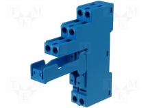 Relays accessories socket Mounting DIN Leads screw terminals