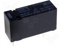 Relay electromagnetic SPST NO Ucoil 24VDC 8A/250VAC 5A/30VDC