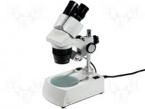 Stereoscopic microscopes, Mag x20÷x40, 2.8kg, H 370mm, 45