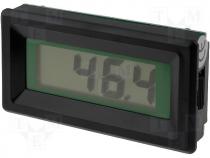 Panel DC voltage meter, LCD 3,5 digit 13mm, V DC 0÷200mV