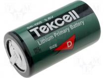 Battery lithium 3.6V D soldering lugs Ø34x61mm 14000mAh