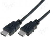 Cable HDMI 1.3 HDMI plug, both sides 0.5m black