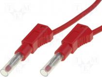 Test lead silicone 1m red 32A Cond.cross sec 2.5mm2