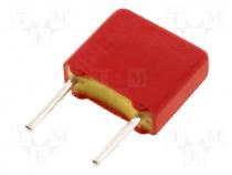 Capacitor polyester 2.2nF 200VAC 400VDC Pitch 5mm 10%