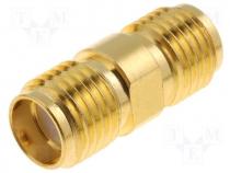 Coupler Structure SMA female, both sides straight gold plated