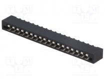 Connector FFC / FPC straight THT NON ZIF PIN 18 2.54mm 500V