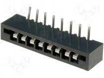 Connector FFC / FPC angled 90° THT NON ZIF PIN 8 2.54mm 500V