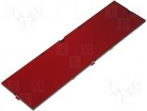 Cover W 155mm H 41mm D 2mm Series MODULBOX Body col red