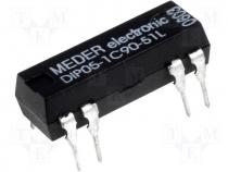 Reed relay SPDT, 1,2A 5VDCDiode, PCB mounting