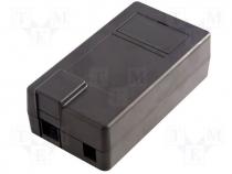 Box RJ45,USB B, power 62x112x35mm