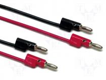 Test lead 0.61m 15A red and black 2x test lead 30V