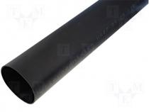 Heat shrink sleeve, glued, 3.5 1, 85mm, L 1000mm, black