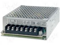 Pwr sup.unit pulse, 57.5W, 5VDC, 12VDC, -5VDC, 5A, 2.5A, 0.5A, 550g