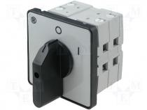 Switch  cam switch, 2-position, 100A, 0-1, Poles no 3, 30kW