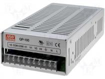 Pwr sup.unit pulse, 100W, 5VDC, 12VDC, 24VDC, -12VDC, 8A, 2.4A, 1A