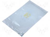 Protection bag, ESD version, metallised, self-seal, W 152mm