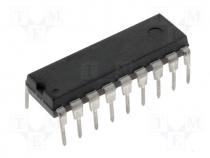 Integrated circuit, CPU 512B 13I/O ADC 20MHz DIP18