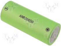 Rechargeable battery Li-FePO4, 26650, 3.3V, 2500mAh