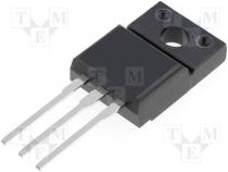 Transistor P-MOSFET, unipolar, -200V, -4.3A, 30W, TO220ISO