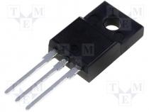 Transistor N-MOSFET, unipolar, 500V, 14A, 40W, TO220FP